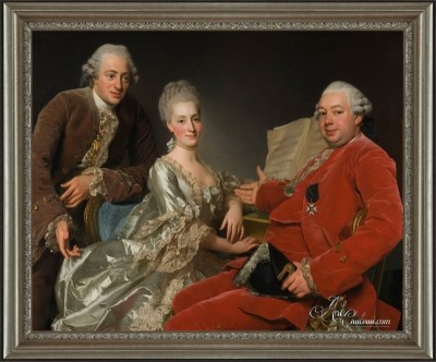 Whimsical Group Portrait, after Alexander Roslin