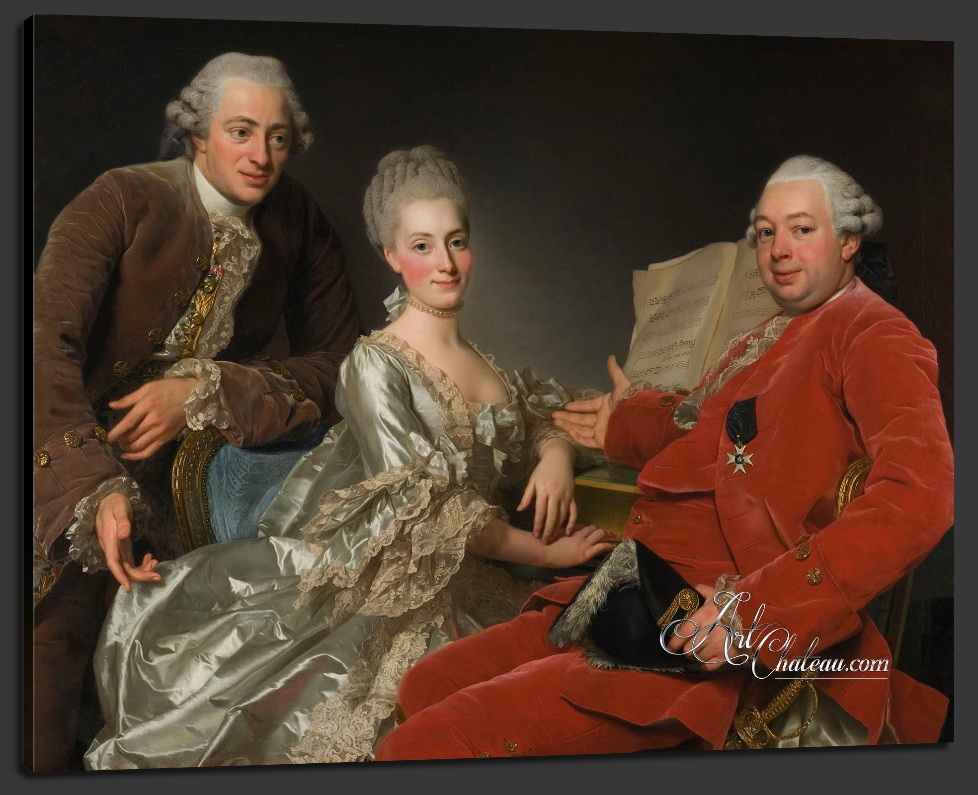 Whimsical Group Portrait, after Alexander Roslin