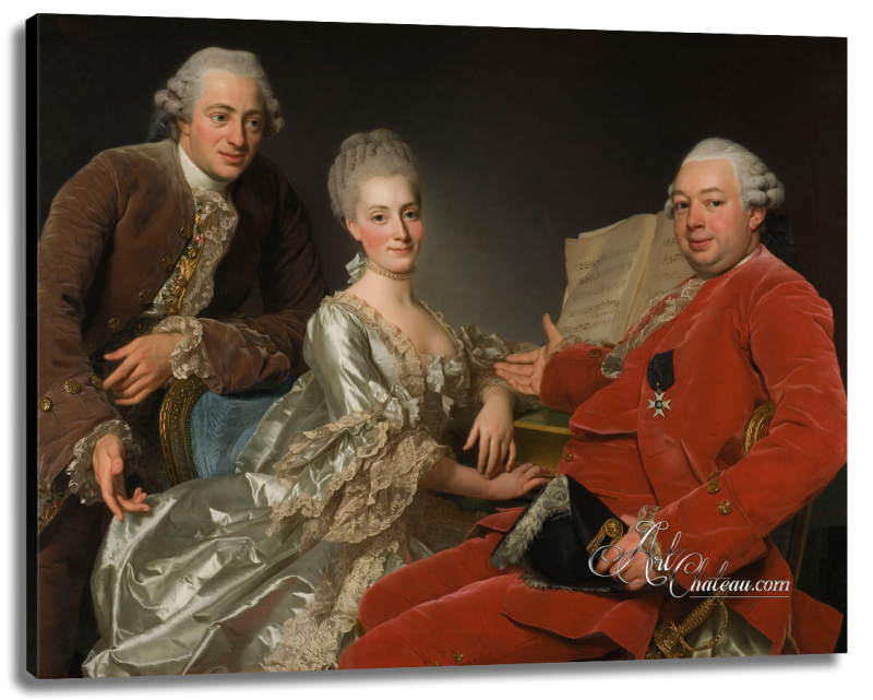 Whimsical Group Portrait, after Alexander Roslin