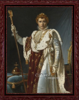 Neoclassical Portrait of Napoleon in Coronation Robes