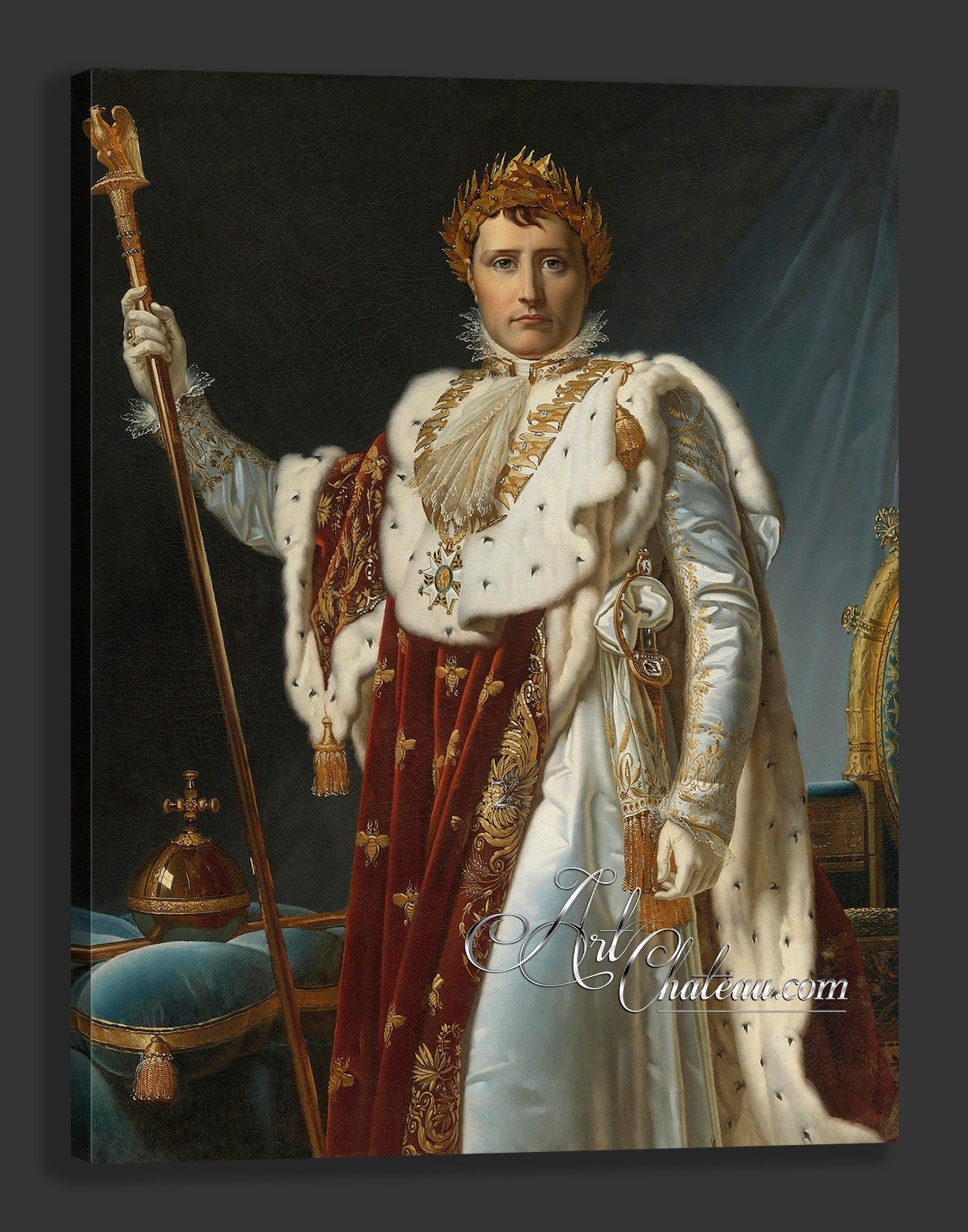 Neoclassical Portrait of Napoleon in Coronation Robes