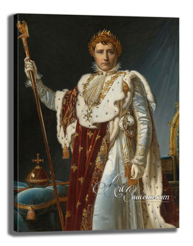 Neoclassical Portrait of Napoleon in Coronation Robes