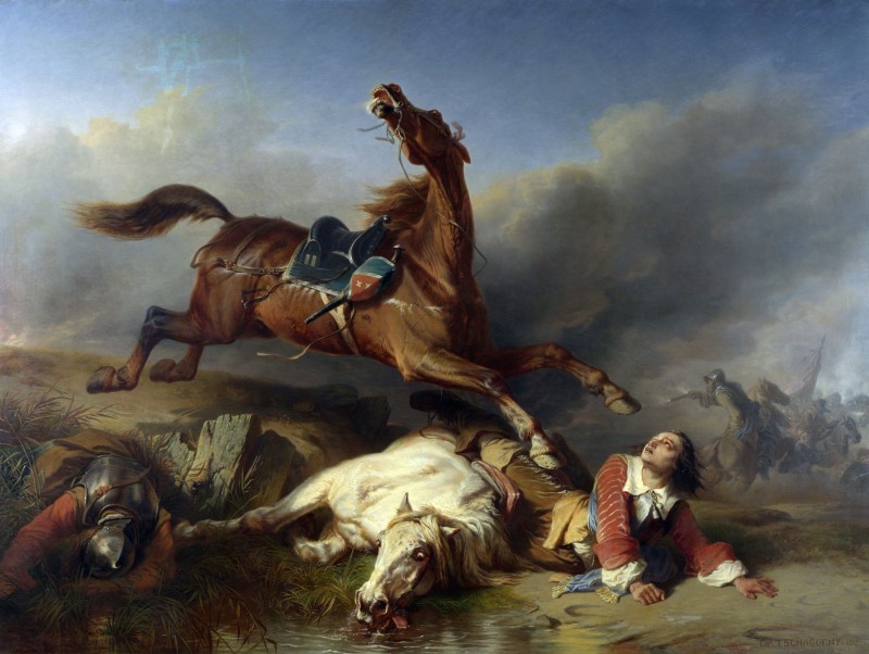 An Episode on the Field of Battle, c.1848, Oil on Canvas