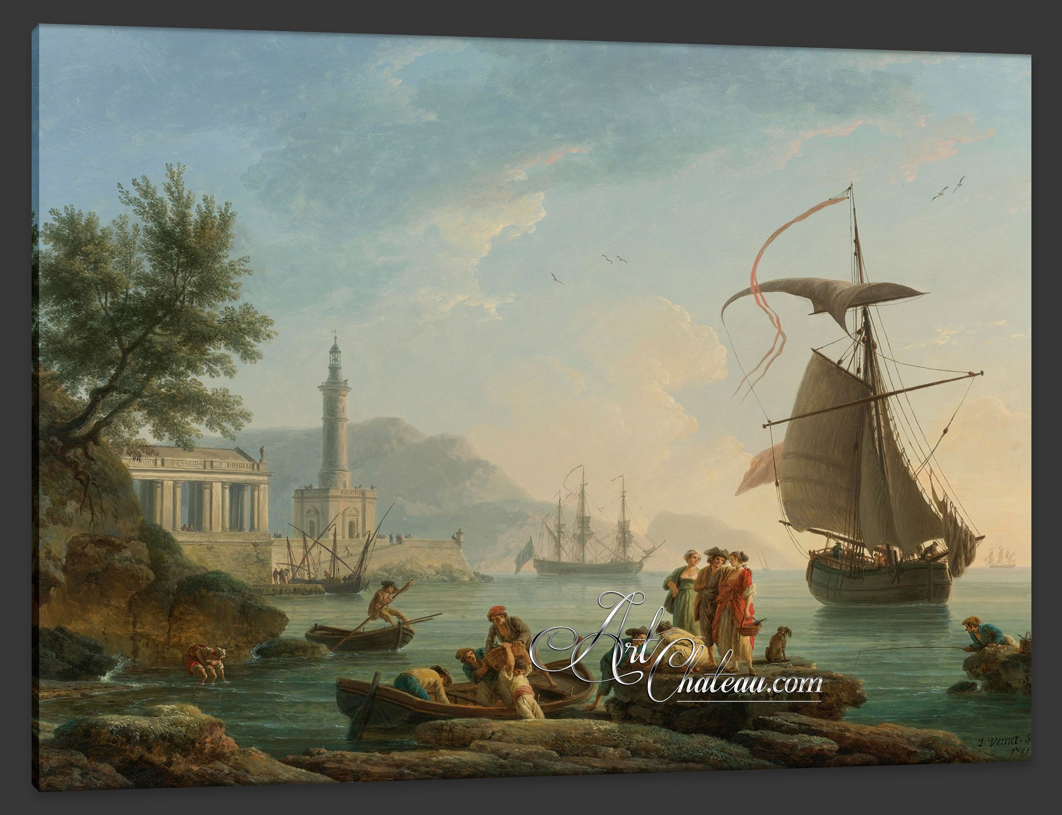 French Neoclassical Painting, after Claude Joseph Vernet 