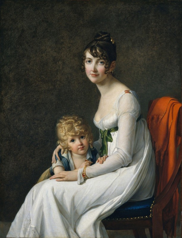 Madame Jeanne Mourgue and Her Son, Eugène, c.1802, Oil on Canvas