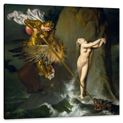 Ruggiero Rescuing Angelica, c.1819, Oil on Canvas