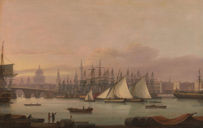 The Port of London, c.1798, Oil on Canvas