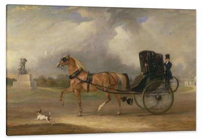 William Massey-Stanley driving his Cabriolet in Hyde Park, c.1833, Oil on Canvas