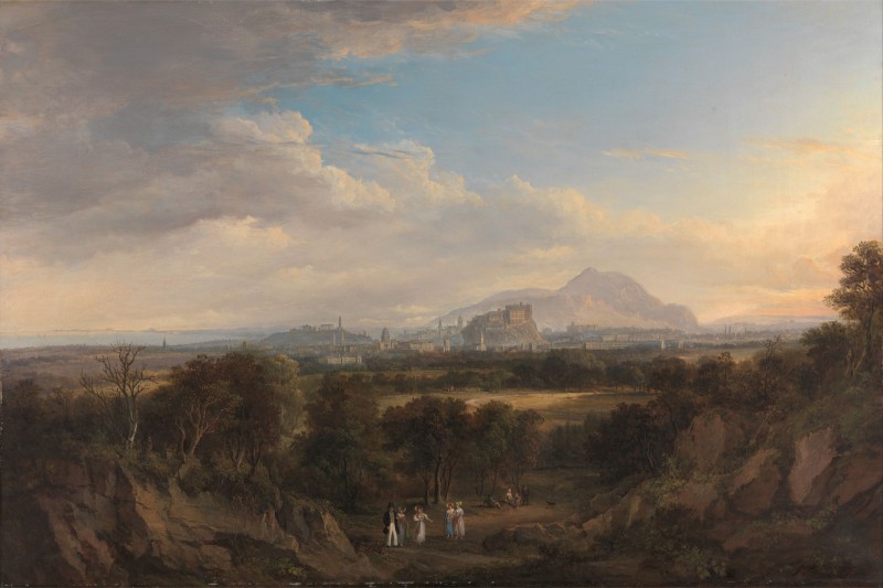 A View of Edinburgh from the West, c.1826, Oil on Canvas
