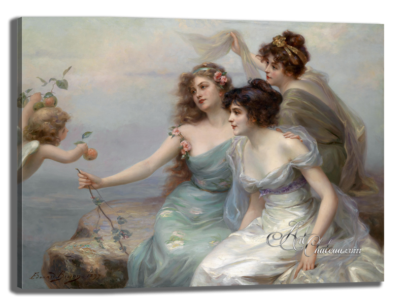 The Three Graces, after Painting by Edouard Bisson