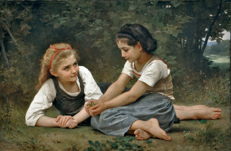 The Nut Gatherers, c.1882, Oil on Canvas