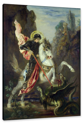 Saint Georges et le dragon, c.1889, Oil on Canvas