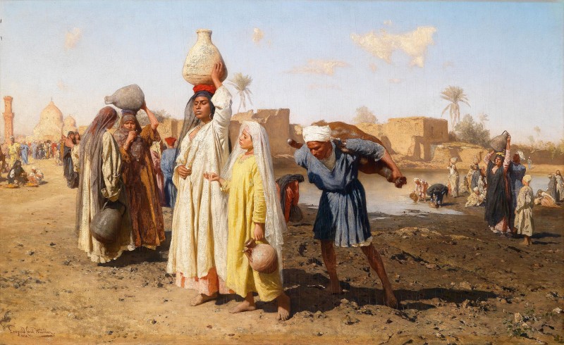 Egyptian Water Carriers, c.1870, Oil on Canvas