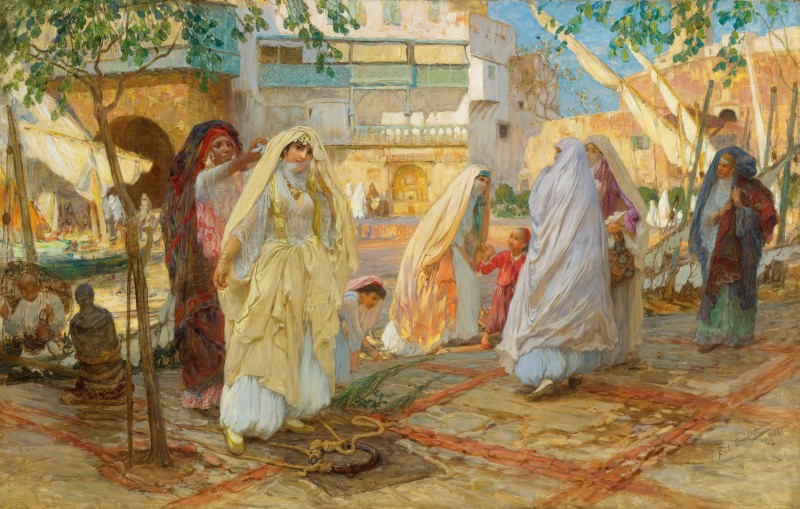 Apres La Fete, Port D'Alger, c.1886, Oil on Canvas