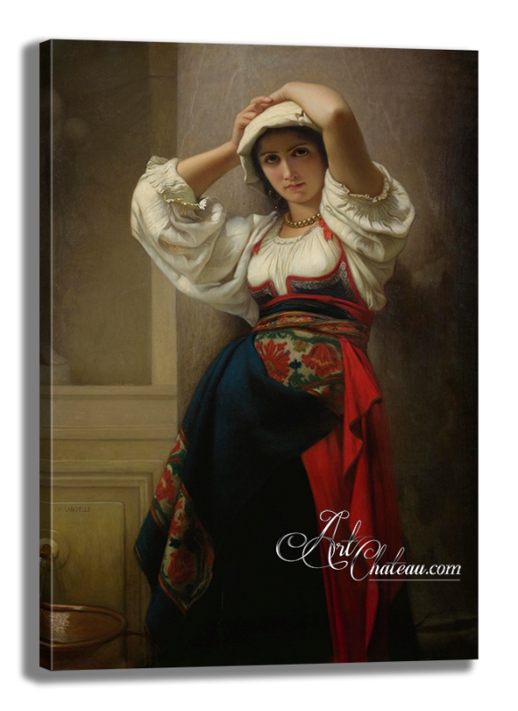 Italienne, after Painting by Charles Landelle
