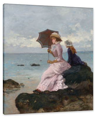 On the Cliff, c.1885, Oil on Canvas