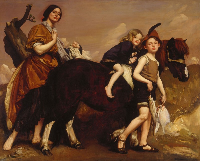 Holiday in Essex, c.1910, Oil on Canvas
