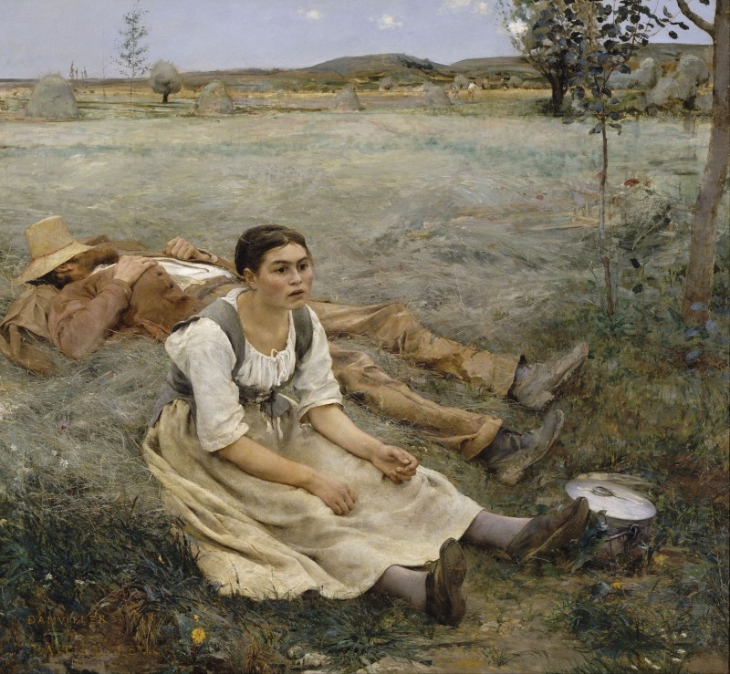Haymaking, c.1877, Oil on Canvas
