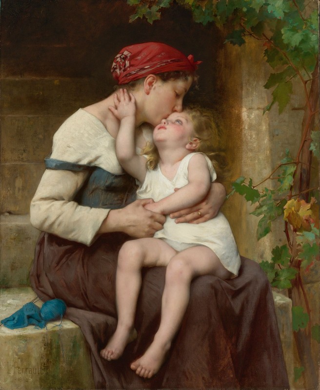 Mother and Child, c.1894, Oil on Canvas