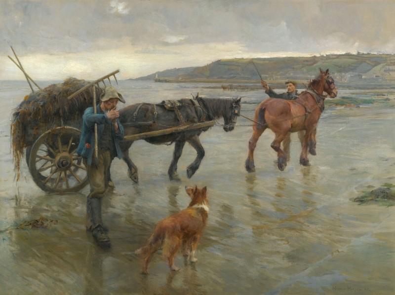 Seaweed Gatherers, c.1920, Oil on Canvas