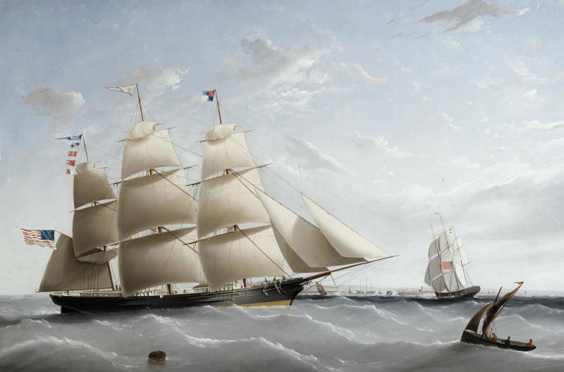 The Clipper, Empress of the Seas, c.1854, Oil on Canvas