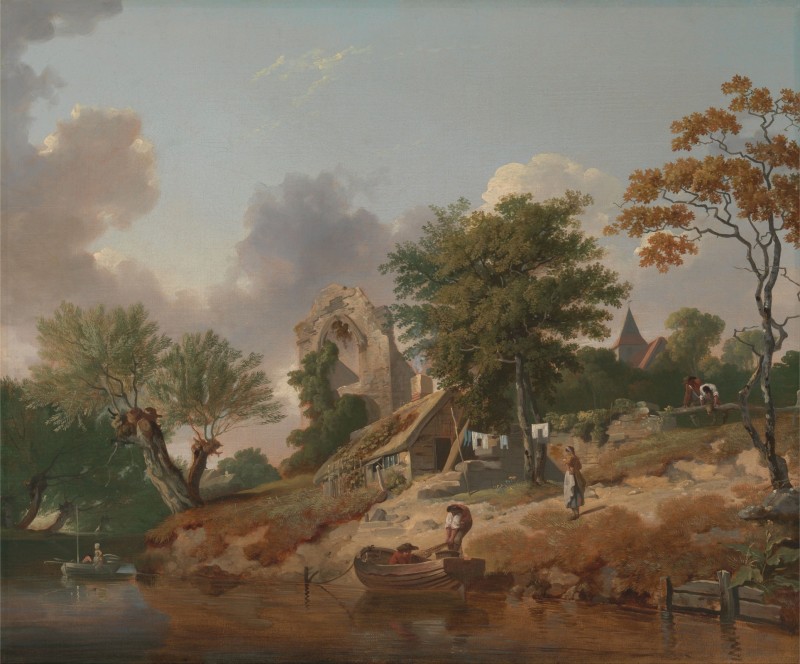 View on the Medway, c.1776, Oil on Canvas