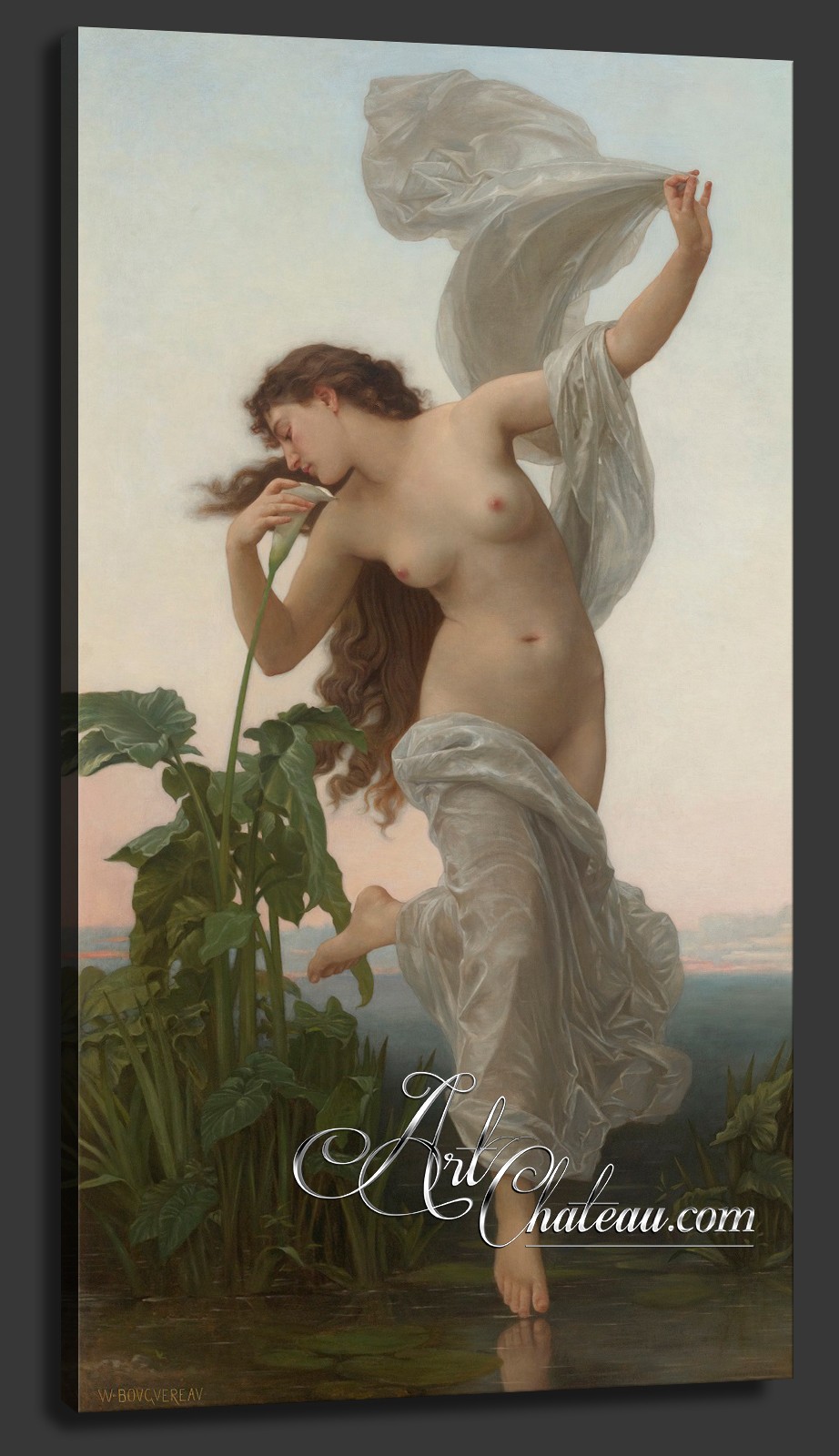 Le Jour, a Mixed Media Painting after William Bouguereau