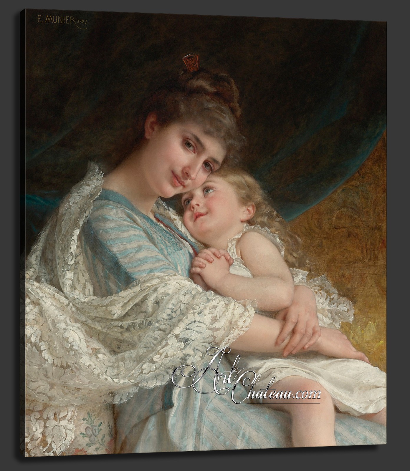 A Tender Embrace, after French artist Emile Munier