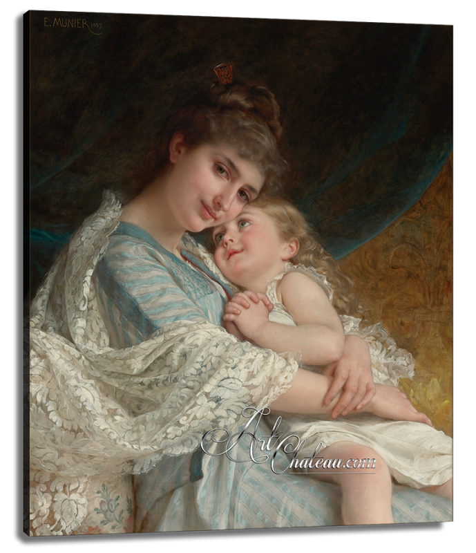 A Tender Embrace, after French artist Emile Munier