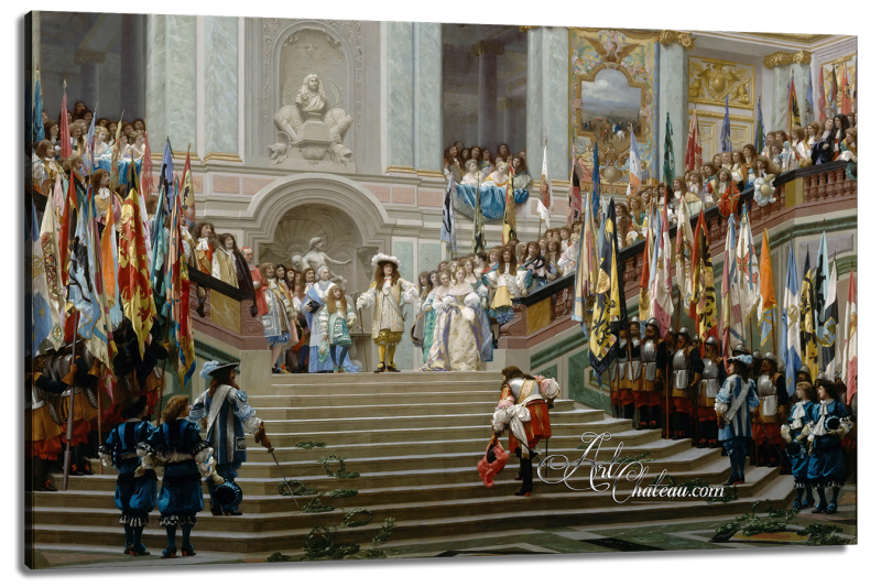 Reception in Versailles by Louis XVI, after Jean-Leon Gerome