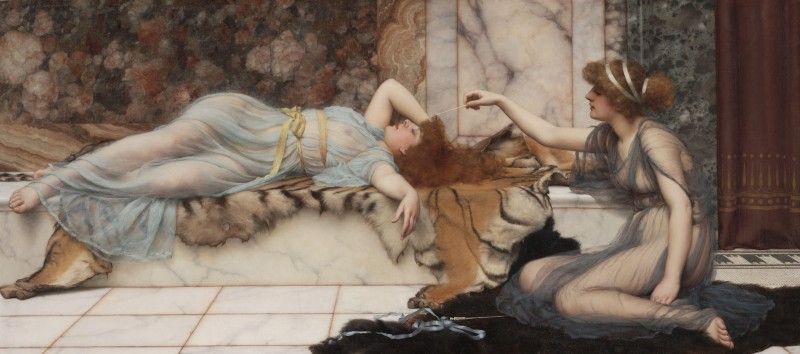 Mischief and Repose, c.1895, Oil on Canvas