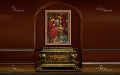 Pre-Raphaelite Painting, after John Melhuish Strudwick