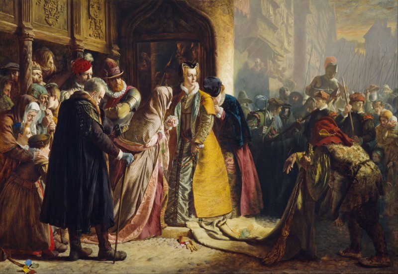 The Return of Mary Queen of Scots to Edinburgh, c.1870, Oil on Canvas