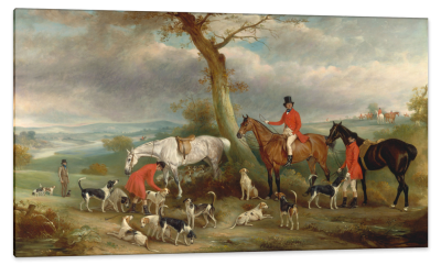 Thomas Wilkinson with the Hurworth Foxhounds, c.1846, Oil on Canvas