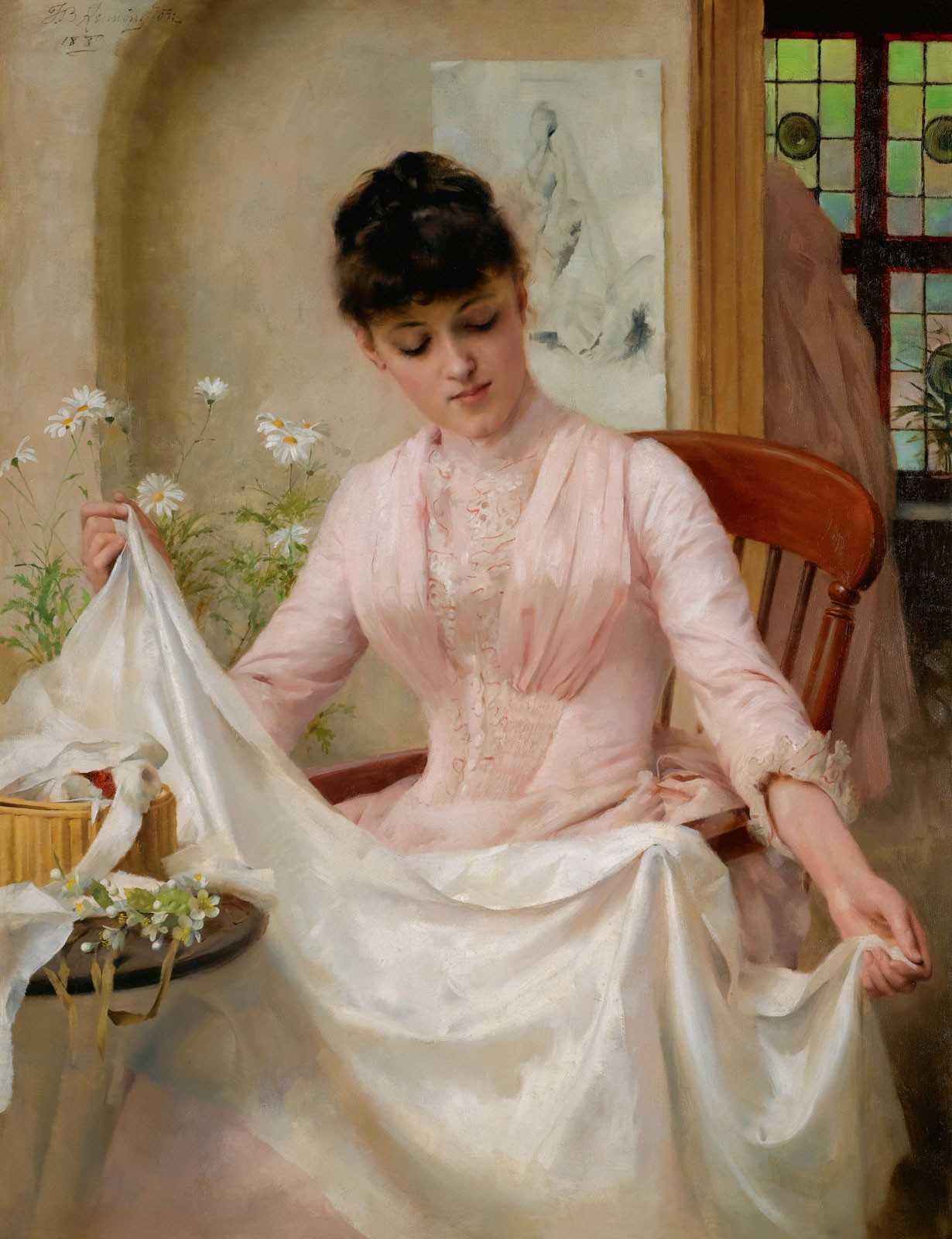 The Wedding Dress, c.1889, Oil on Canvas