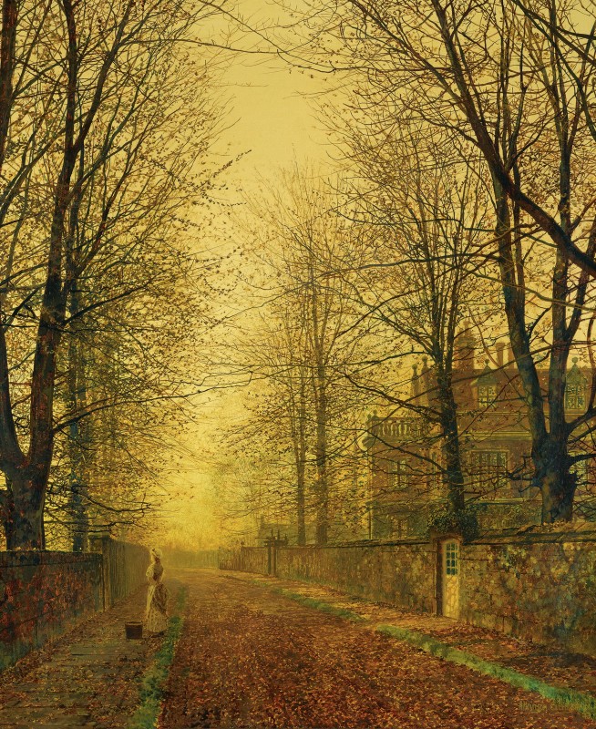 In Autumn's Golden Glow, c.1871, Oil on Canvas