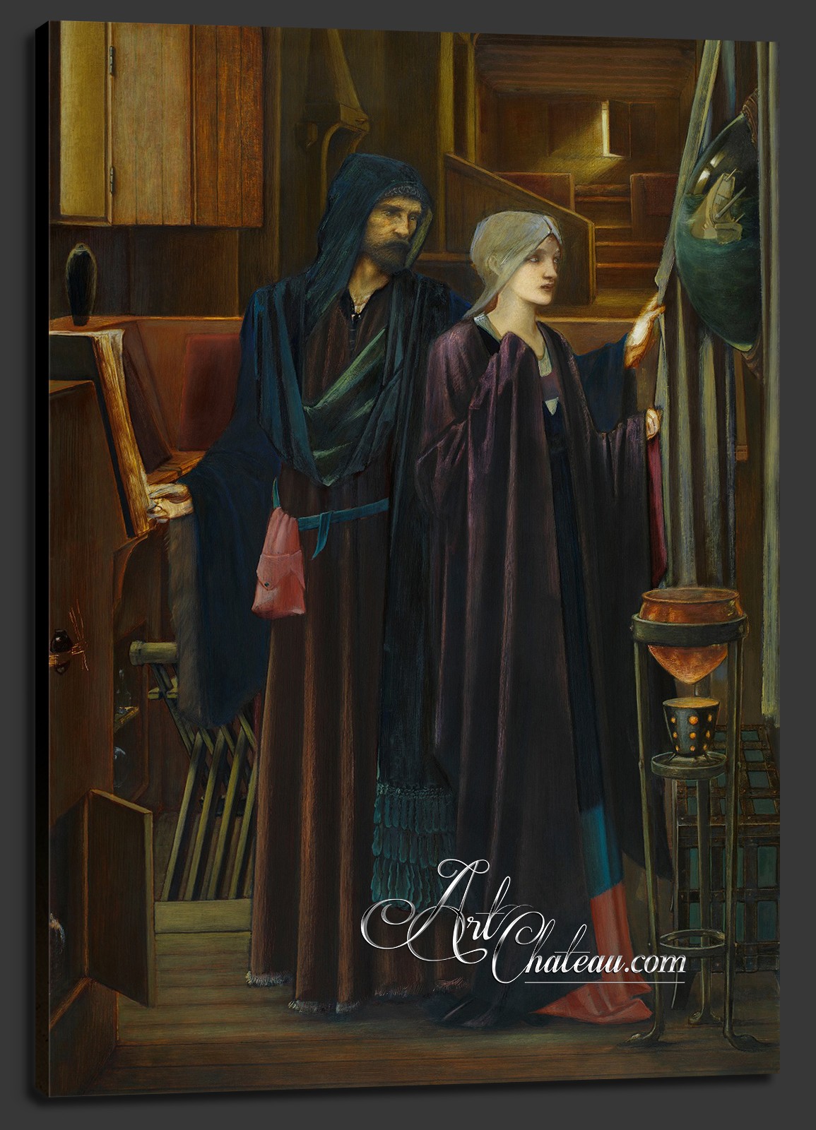 The Wizard and the Maiden, after Edward Burne-Jones