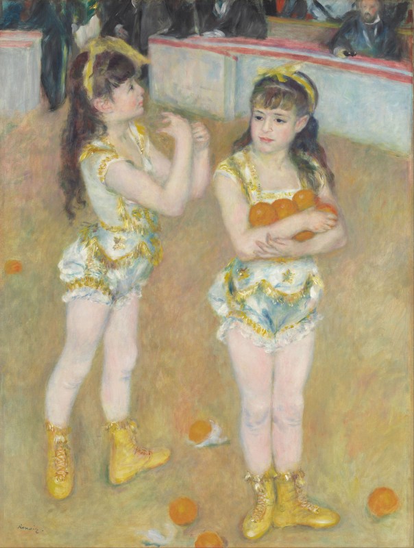 Cirque Fernando Acrobats, Francisca and Angelina Wartenberg, c.1879, Oil on Canvas