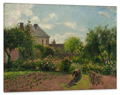 The Artist Garden at Eragny, c.1897, Oil on Canvas