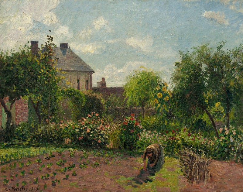 The Artist Garden at Eragny, c.1897, Oil on Canvas