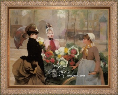 Belle Epoque Painting, after Louis Marie De Schryve