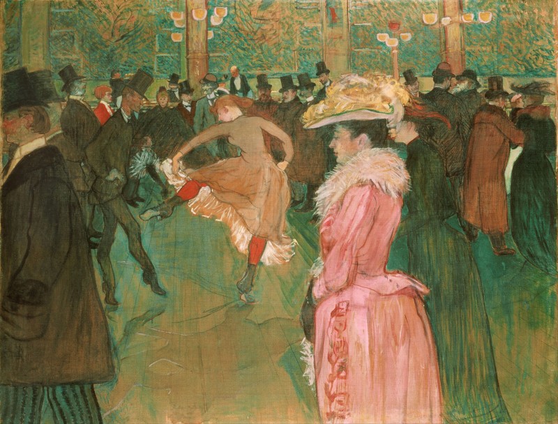 A Dance At the Moulin Rouge, c.1895, Oil on Canvas