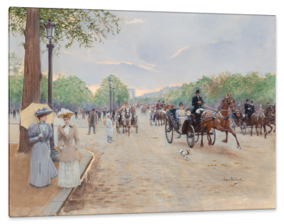 Sur les Champs Élysées, c.1892, Oil on Canvas