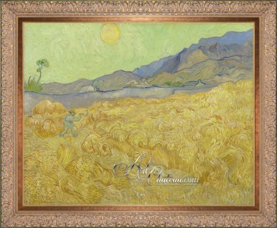 Wheatfield With A Reaper, after Vincent Van Gogh