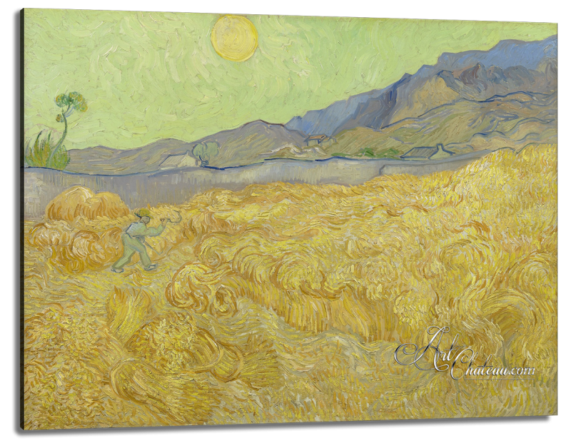 Wheatfield With A Reaper, after Vincent Van Gogh