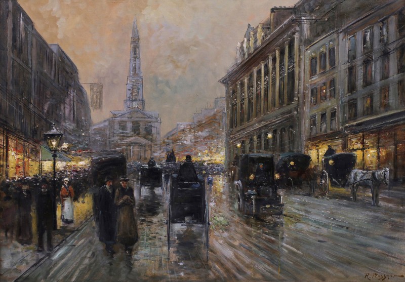 The London Strand, c.1920, Oil on Canvas
