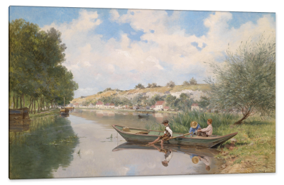Boys on the River Allier near Nevers, France, c.1897, Oil on Canvas