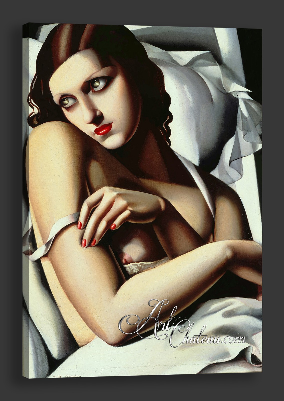 The Convalescent, after painting by Tamara de Lempicka