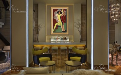 Art Deco Interior Design Painting, after Esaias Thoren