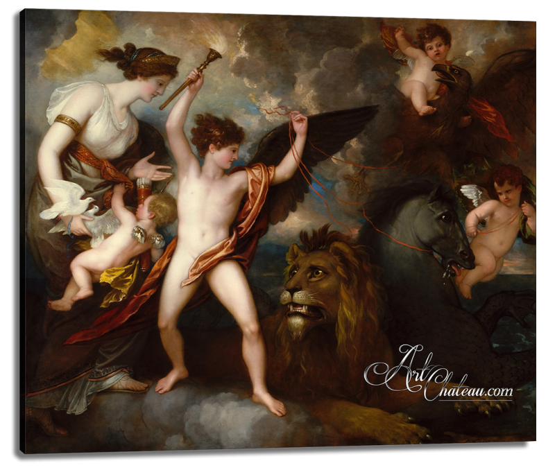 Love Conquers All, after Benjamin West